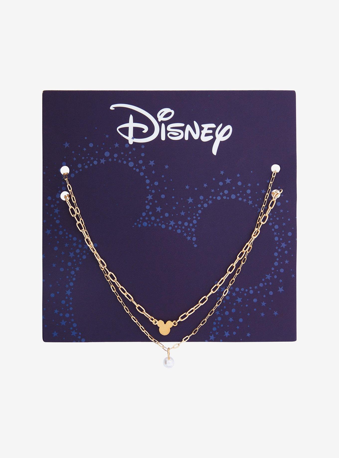 Disney Mickey Mouse Pearl Layered Necklace - BoxLunch Exclusive, , hi-res