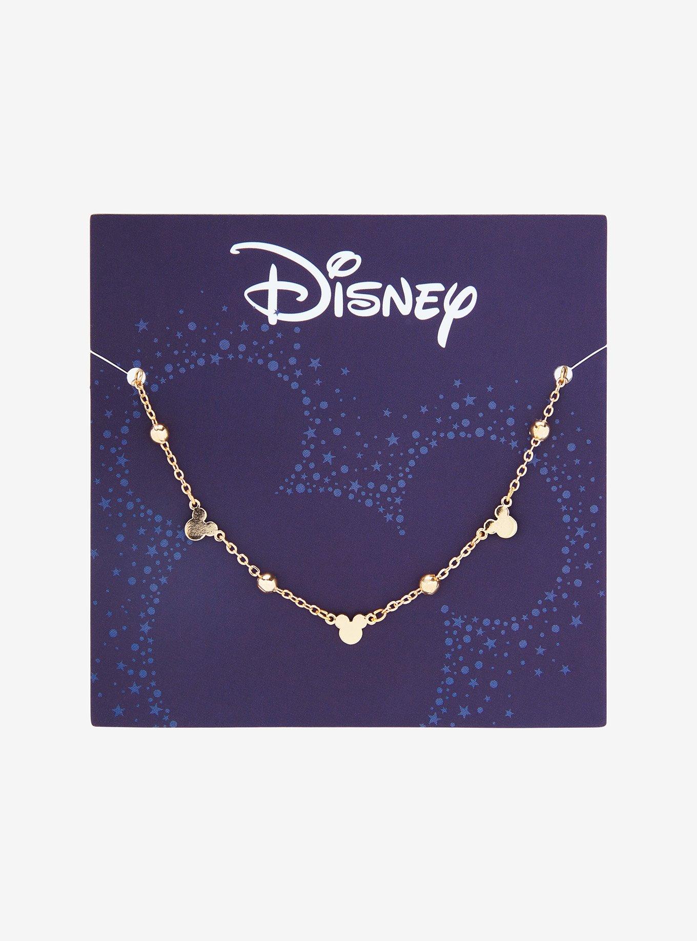 Disney Mickey Mouse Silhouettes Gold Necklace - BoxLunch Exclusive