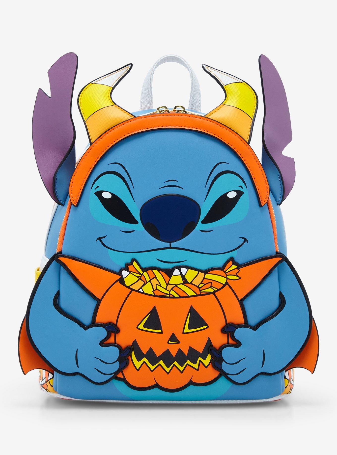 Loungefly Disney Lilo & Stitch Candy Corn Stitch Glow-in-the-Dark Mini Backpack — BoxLunch Exclusive, , hi-res