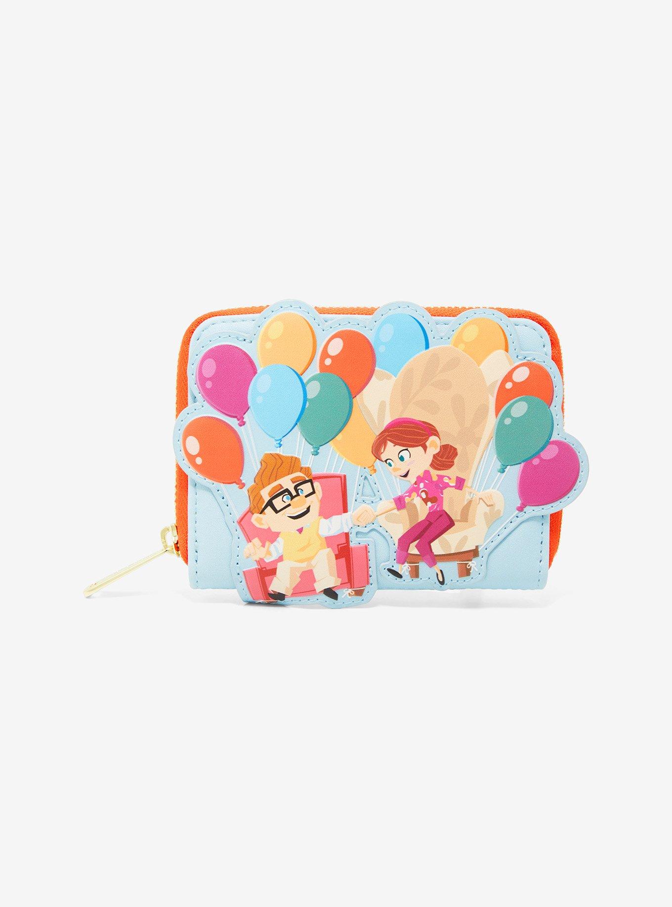 Loungefly Disney Pixar Up Carl & Ellie Balloons Small Zip Wallet - BoxLunch Exclusive, , hi-res