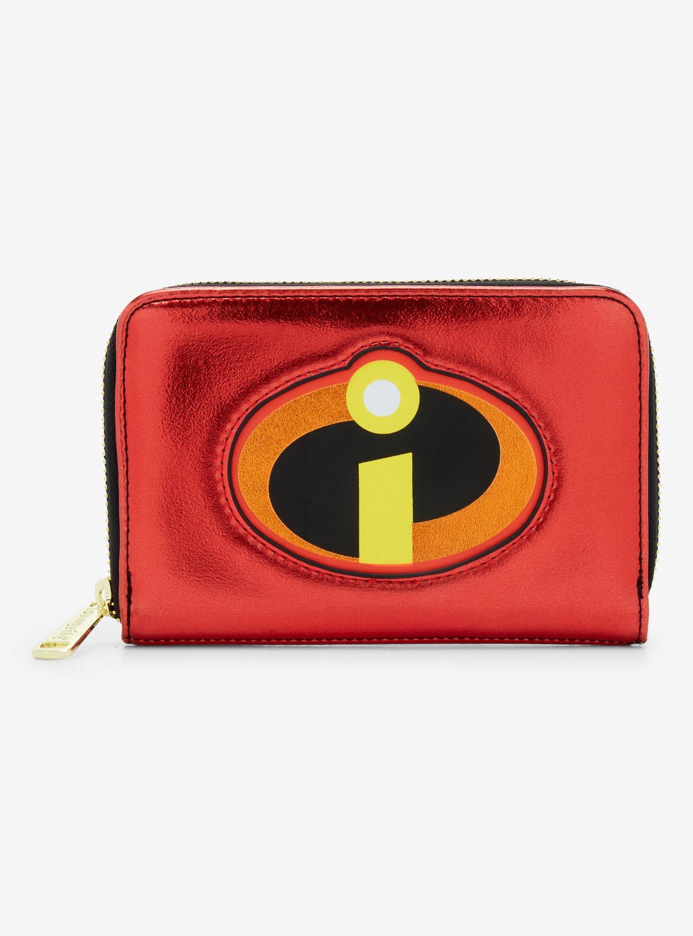 Loungefly Disney Pixar The Incredibles Logo 20th Anniversary Small Zip Wallet, , hi-res