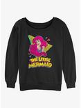 Disney The Little Mermaid 80's Mermaid Womens Slouchy Sweatshirt, BLACK, hi-res