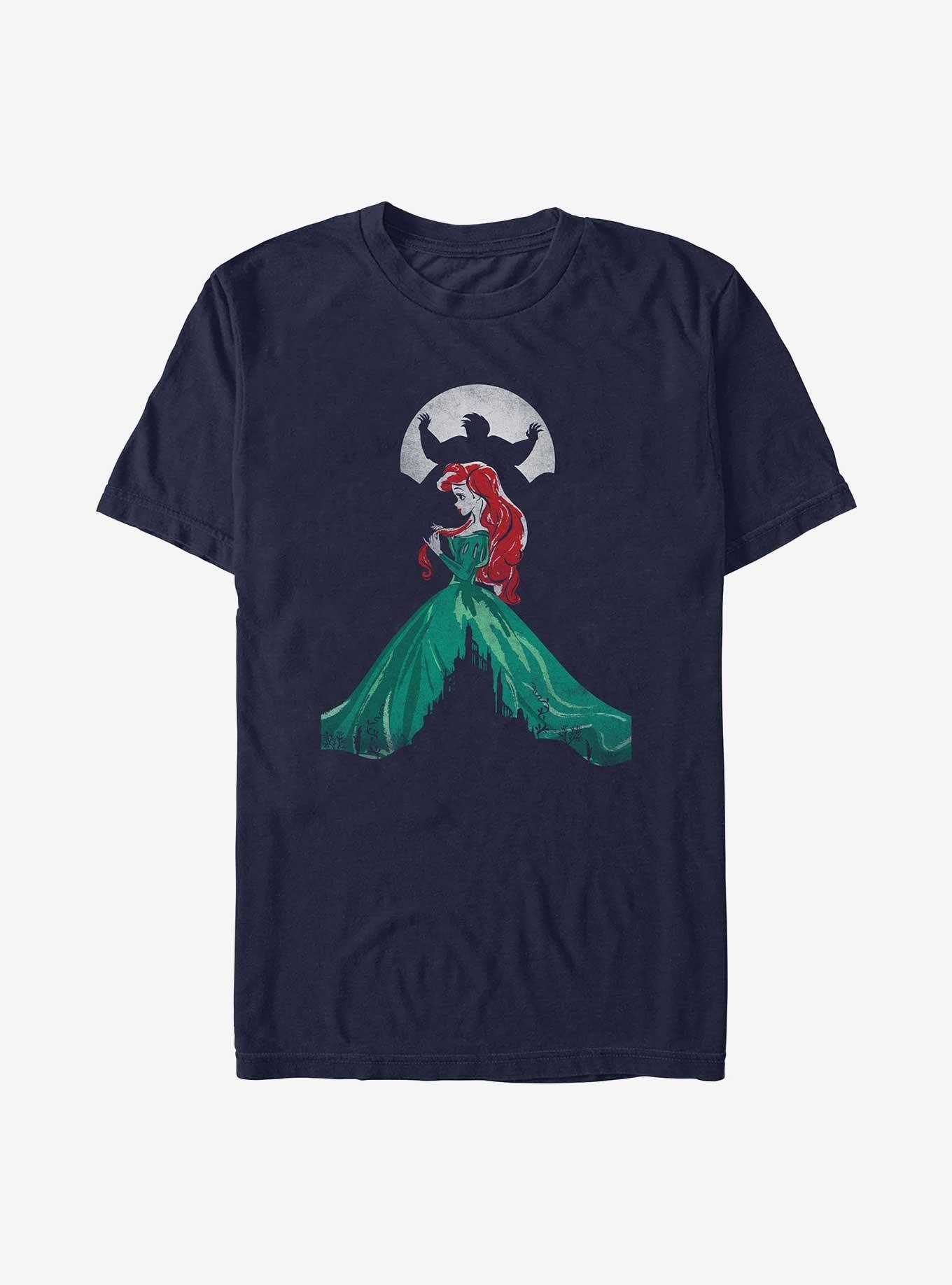 Disney The Little Mermaid Dress Silhouettes T-Shirt, NAVY, hi-res