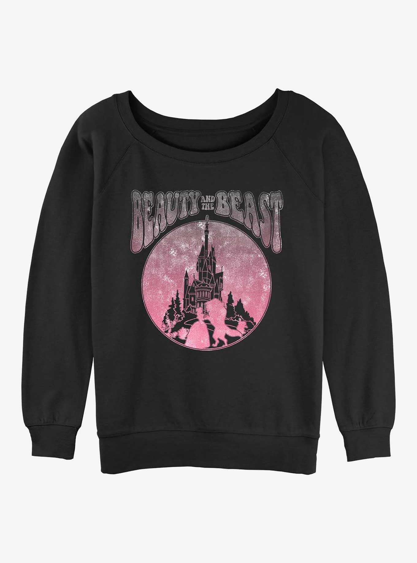 Disney Beauty and the Beast Castle Badge Womens Slouchy Sweatshirt, , hi-res