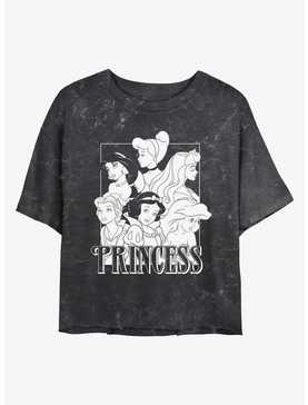 Disney Aladdin Grungey Princess Mineral Wash Womens Crop T-Shirt, , hi-res