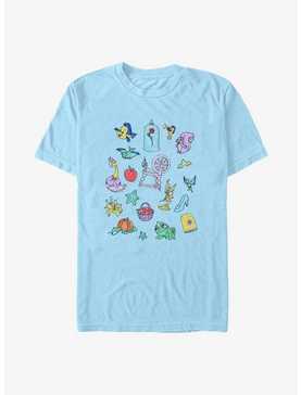 Disney The Little Mermaid Disney Doodles T-Shirt, , hi-res