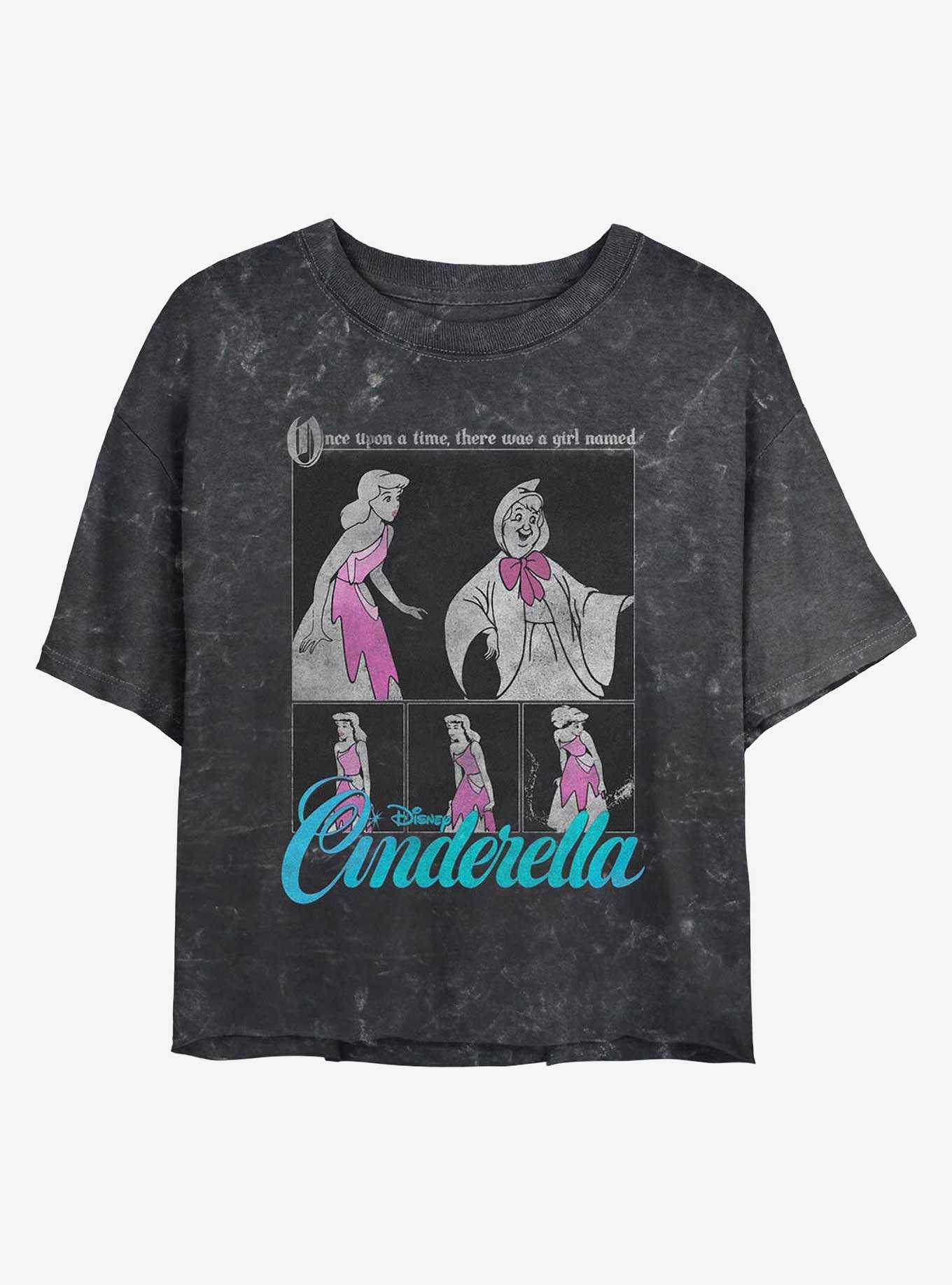 Disney Cinderella Fairy Godmother Magic Mineral Wash Womens Crop T-Shirt, , hi-res