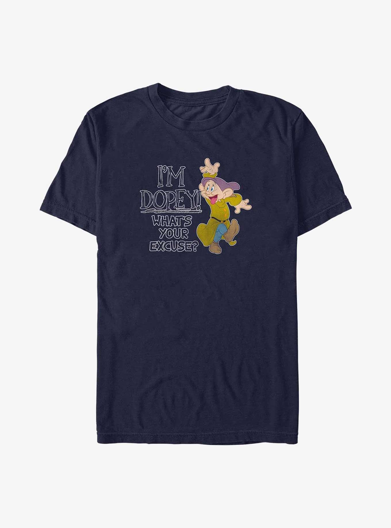 Disney Snow White and the Seven Dwarfs I'm Dopey T-Shirt, NAVY, hi-res