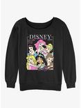 Disney The Little Mermaid Princesses Cover Story Womens Slouchy Sweatshirt, BLACK, hi-res