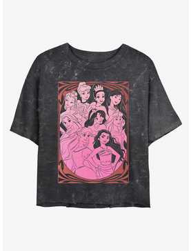 Disney Princess Sophisticated Princess Mineral Wash Womens Crop T-Shirt, , hi-res
