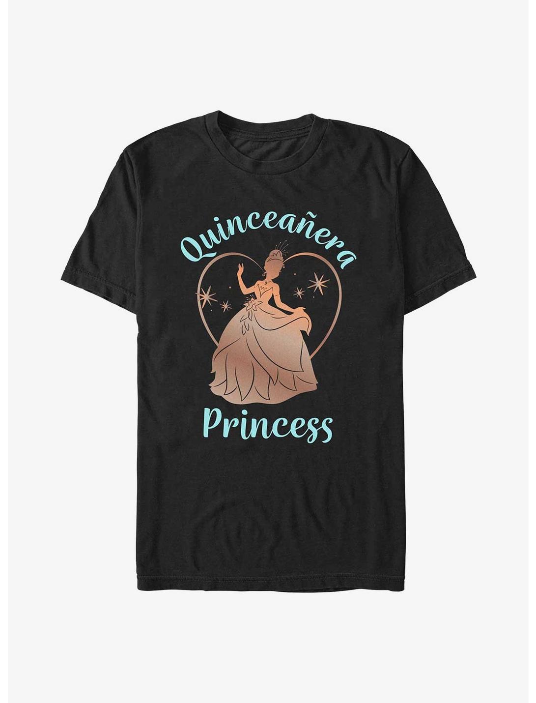 Disney The Princess and the Frog Birthday Quinceanera Princess Tiana T-Shirt, BLACK, hi-res