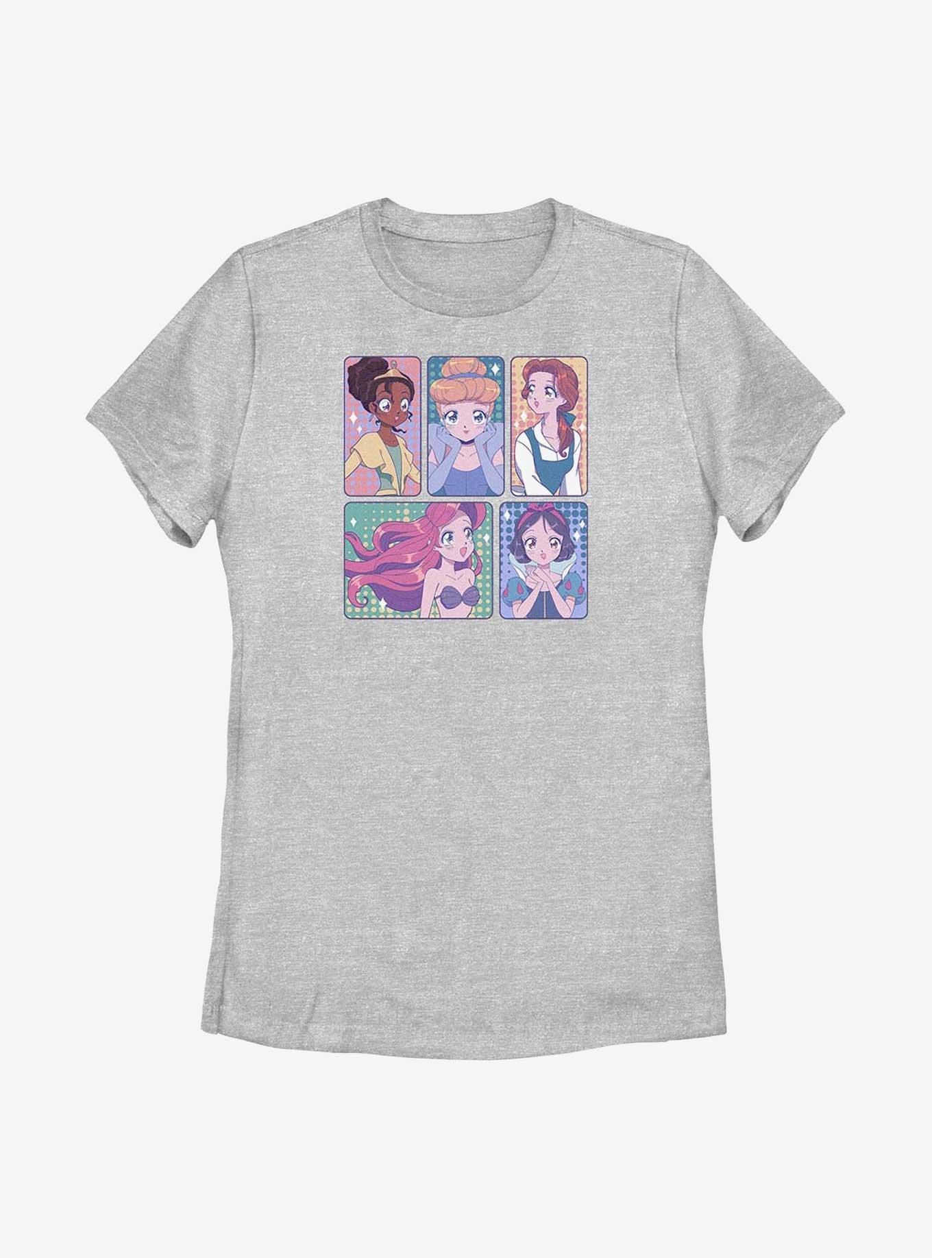 Disney Snow White and the Seven Dwarfs Anime Style Princess Panels Womens T-Shirt, , hi-res