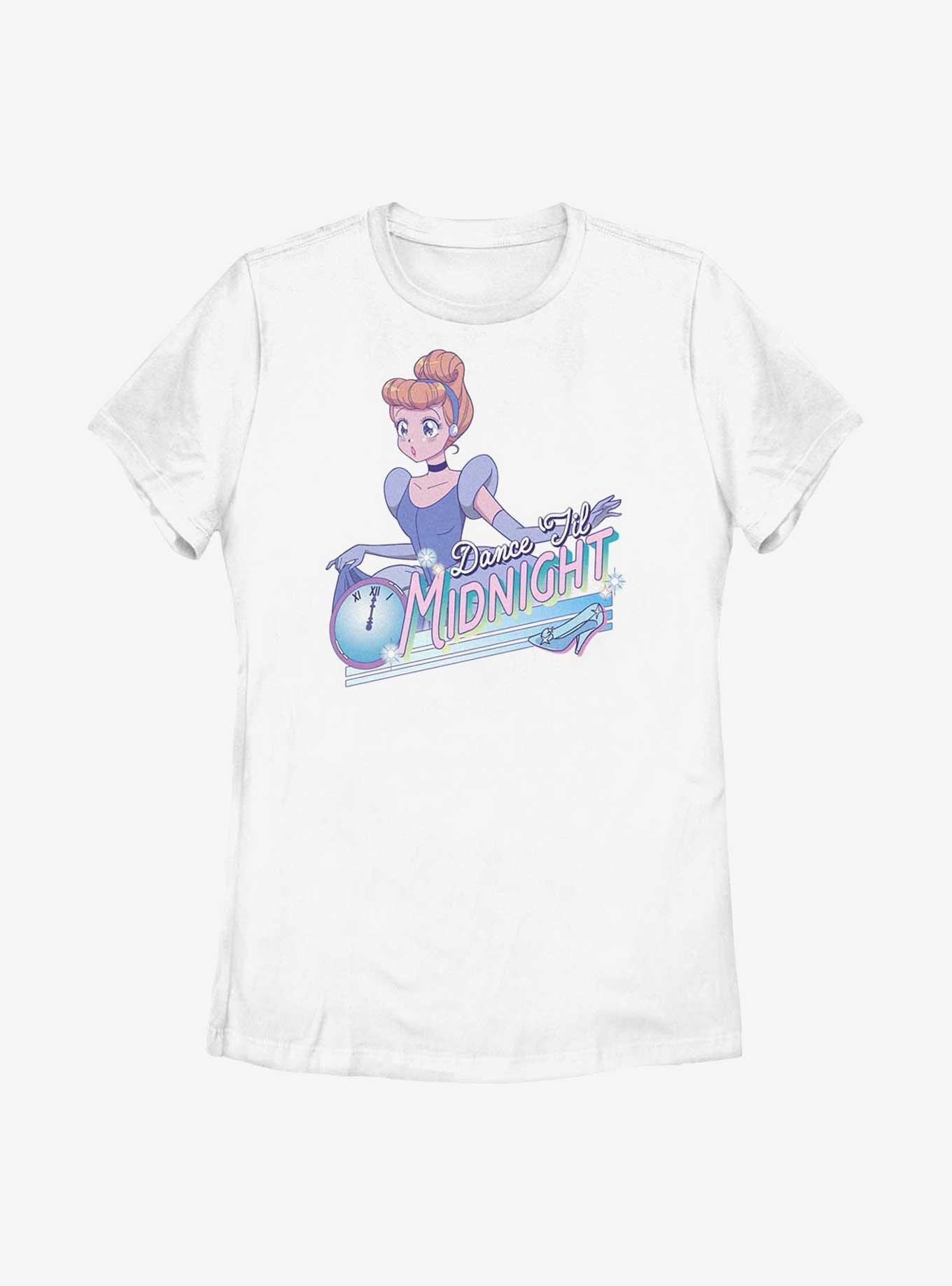 Disney Cinderella Anime Style Dance Til Midnight Womens T-Shirt, WHITE, hi-res