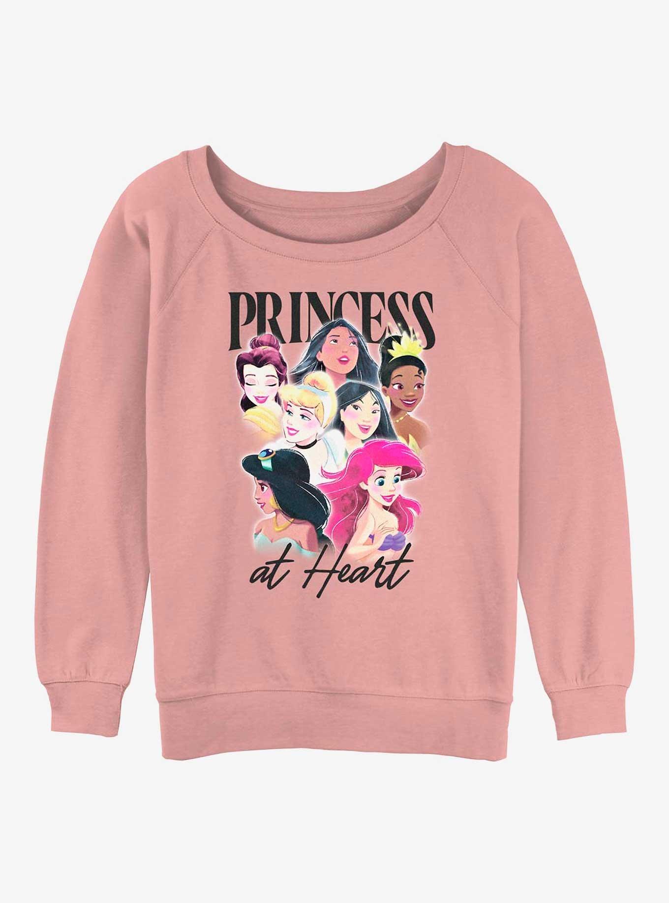 Disney Beauty and the Beast Princess At Heart Womens Slouchy Sweatshirt