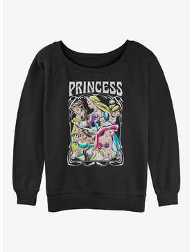 Disney Princess Retro Princess Womens Slouchy Sweatshirt, , hi-res