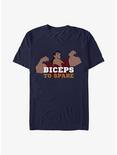 Disney Beauty and the Beast Gaston Biceps To Spare T-Shirt, NAVY, hi-res