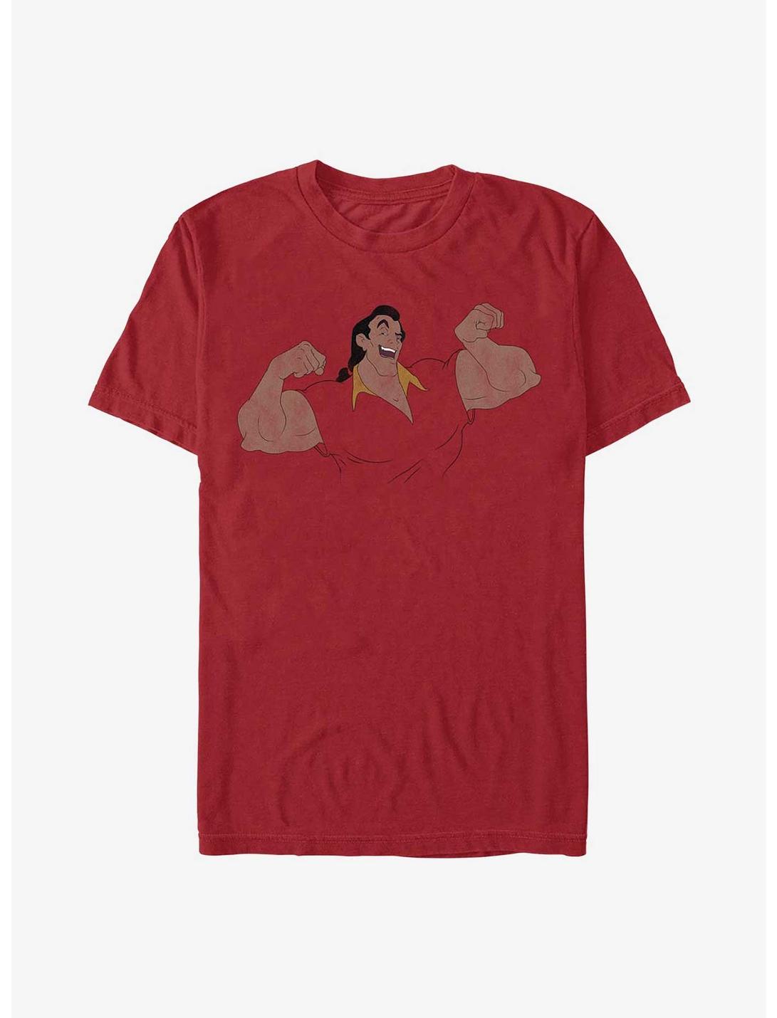Disney Beauty and the Beast Gaston Flexin' T-Shirt, CARDINAL, hi-res