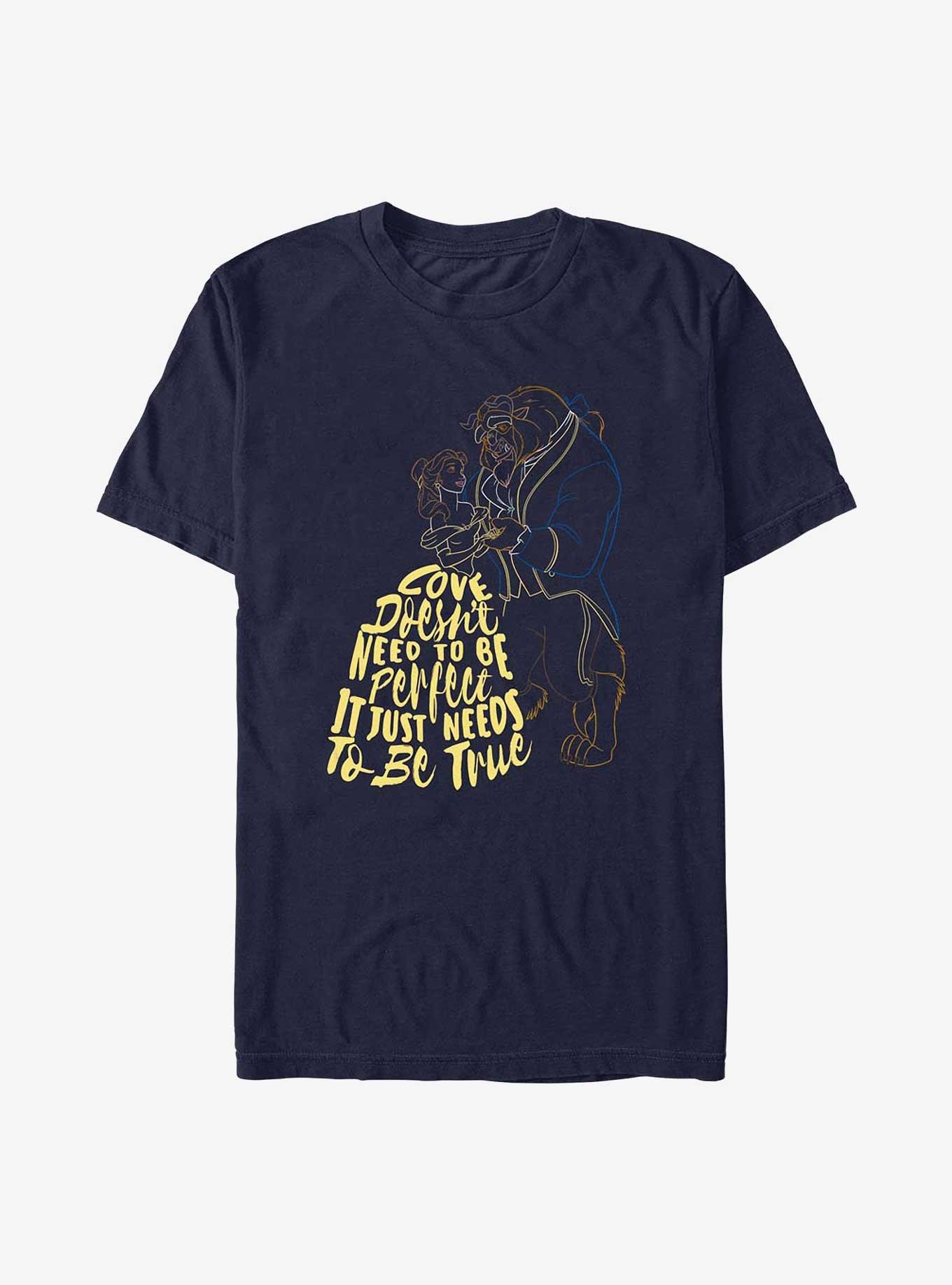 Disney Beauty and the Beast Love Needs Time T-Shirt, NAVY, hi-res