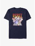 Disney Beauty and the Beast Battling Wolves T-Shirt, NAVY, hi-res