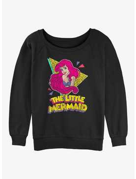 Disney The Little Mermaid 80's Mermaid Womens Slouchy Sweatshirt, , hi-res