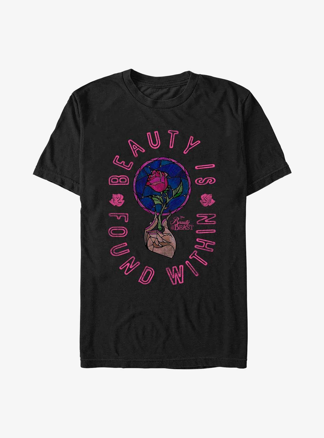 Disney Beauty and the Beast Beauty Is Found Within T-Shirt, BLACK, hi-res