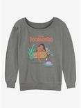 Disney Pocahontas and Meeko Around The Riverbend Womens Slouchy Sweatshirt, GRAY HTR, hi-res