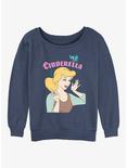 Disney Cinderella Getting Ready Womens Slouchy Sweatshirt, BLUEHTR, hi-res