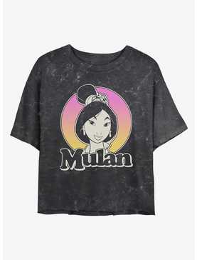 Disney Mulan Classic Mulan Mineral Wash Womens Crop T-Shirt, , hi-res