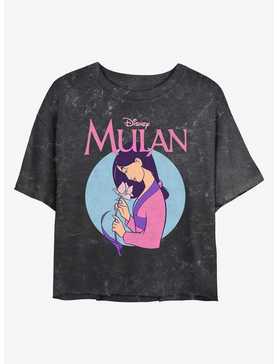 Disney Mulan Vintage Mulan Mineral Wash Womens Crop T-Shirt, , hi-res