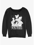 Disney Aladdin Grungey Princess Womens Slouchy Sweatshirt, BLACK, hi-res
