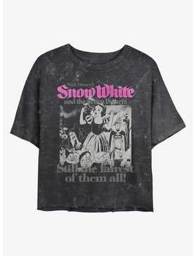 Disney Snow White and the Seven Dwarfs Still The Fairest Mineral Wash Womens Crop T-Shirt, , hi-res