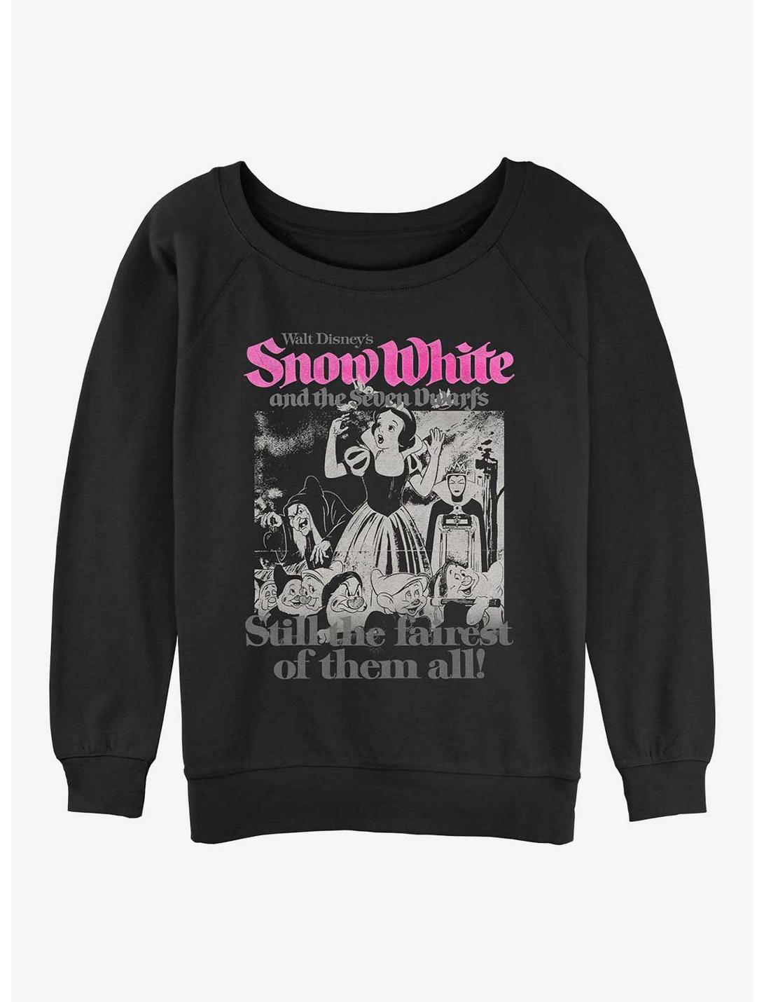 Disney Snow White and the Seven Dwarfs Still The Fairest Womens Slouchy Sweatshirt, BLACK, hi-res