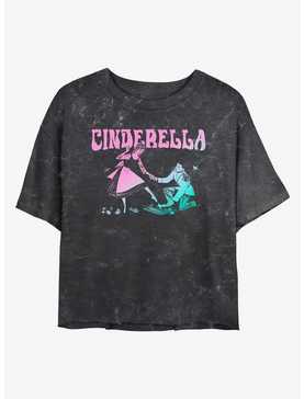 Disney Cinderella The Slipper Fits Mineral Wash Womens Crop T-Shirt, , hi-res