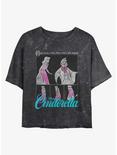 Disney Cinderella Fairy Godmother Magic Mineral Wash Womens Crop T-Shirt, BLACK, hi-res