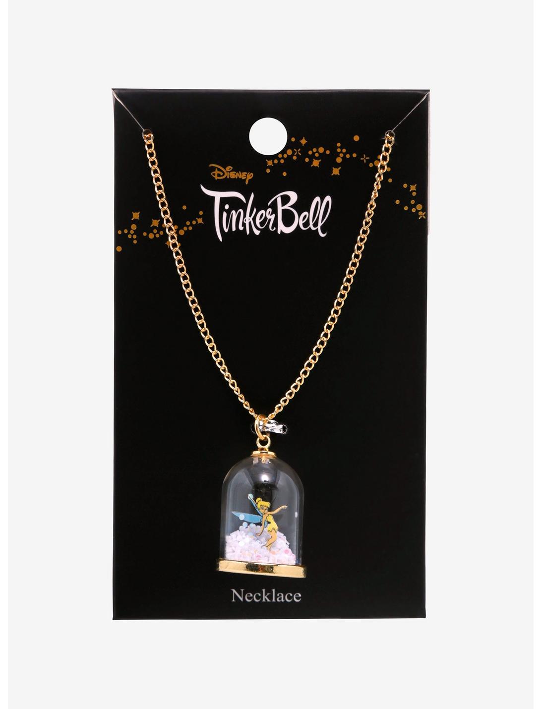 Disney Peter Pan Tinker Bell Pixie Dust Dome Necklace, , hi-res