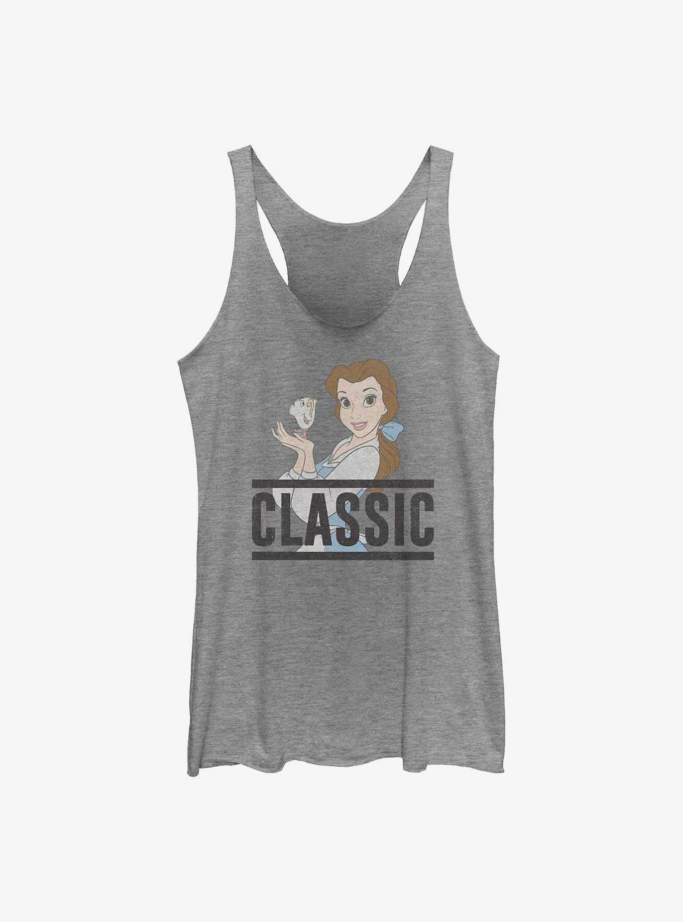 Disney Beauty and the Beast Classic Belle Womens Tank Top, GRAY HTR, hi-res