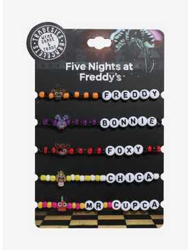 Five Nights At Freddy's Charm Bead Bracelet Set, , hi-res