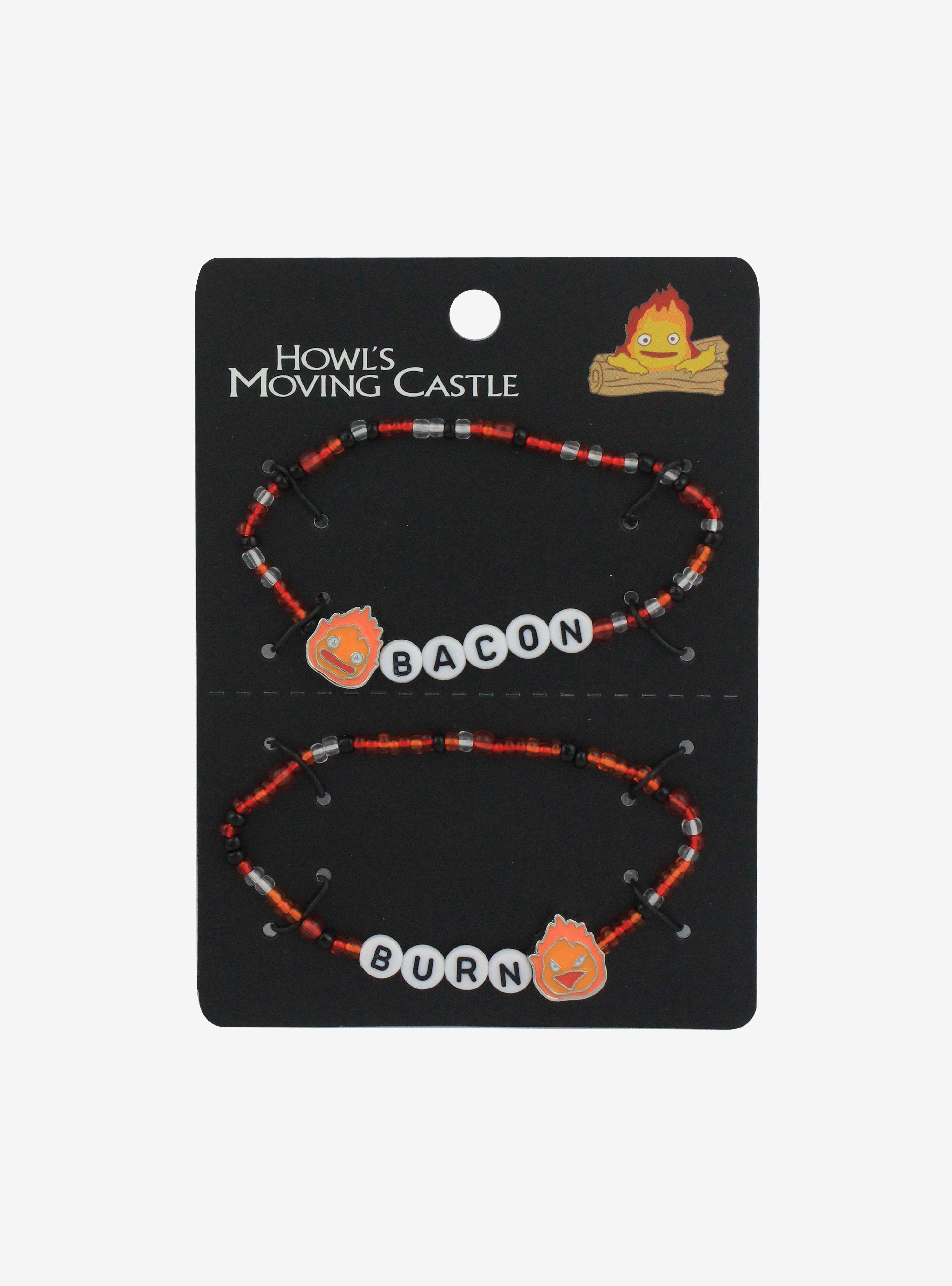 Studio Ghibli® Howl's Moving Castle Calcifer Best Friend Bead Bracelet Set, , hi-res