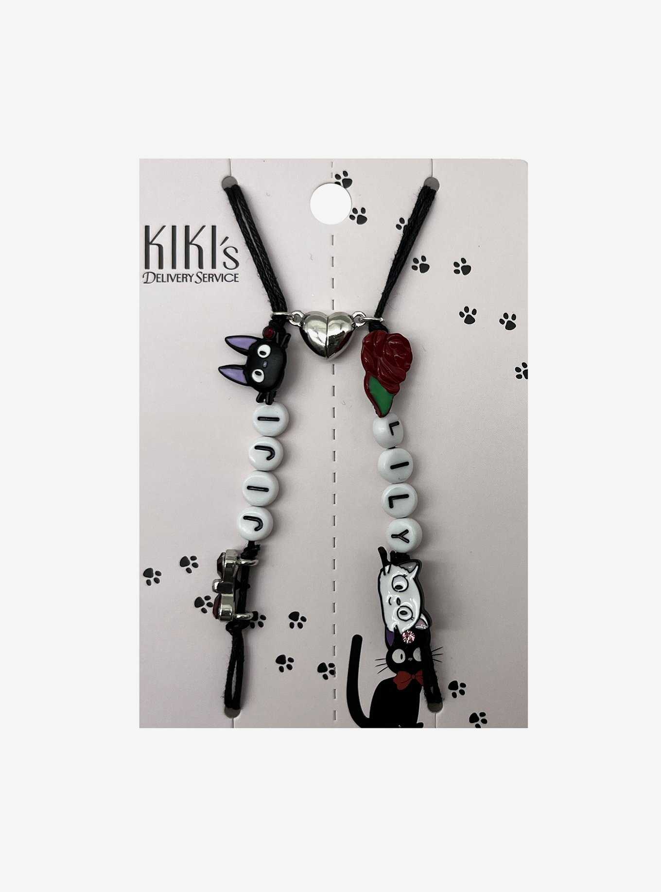 Studio Ghibli® Kiki's Delivery Service Jiji & Lily Best Friend Cord Bracelet Set, , hi-res