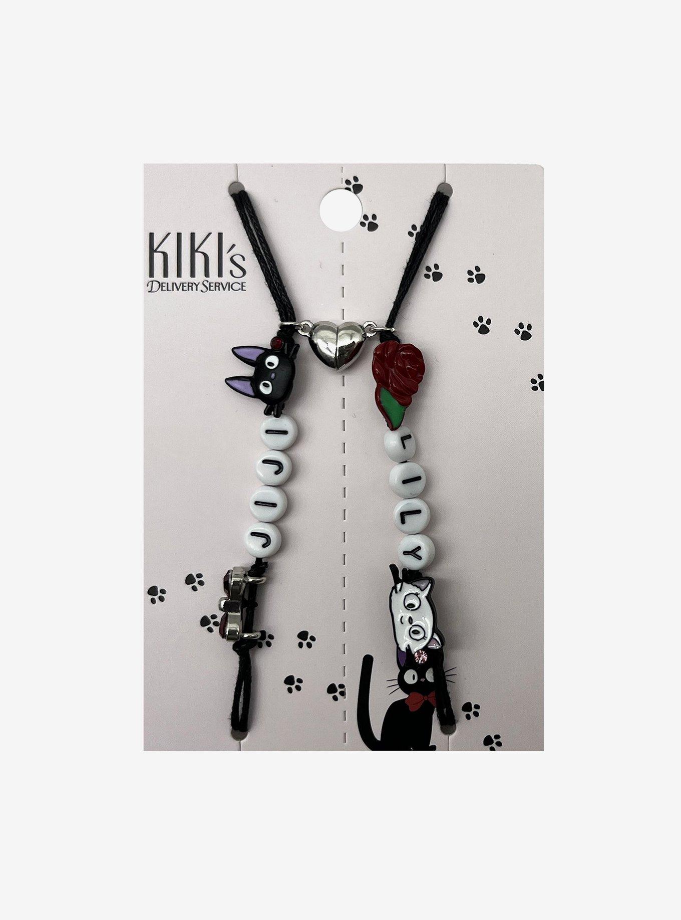 Studio Ghibli&reg; Kiki's Delivery Service Jiji & Lily Best Friend Cord Bracelet Set, , hi-res