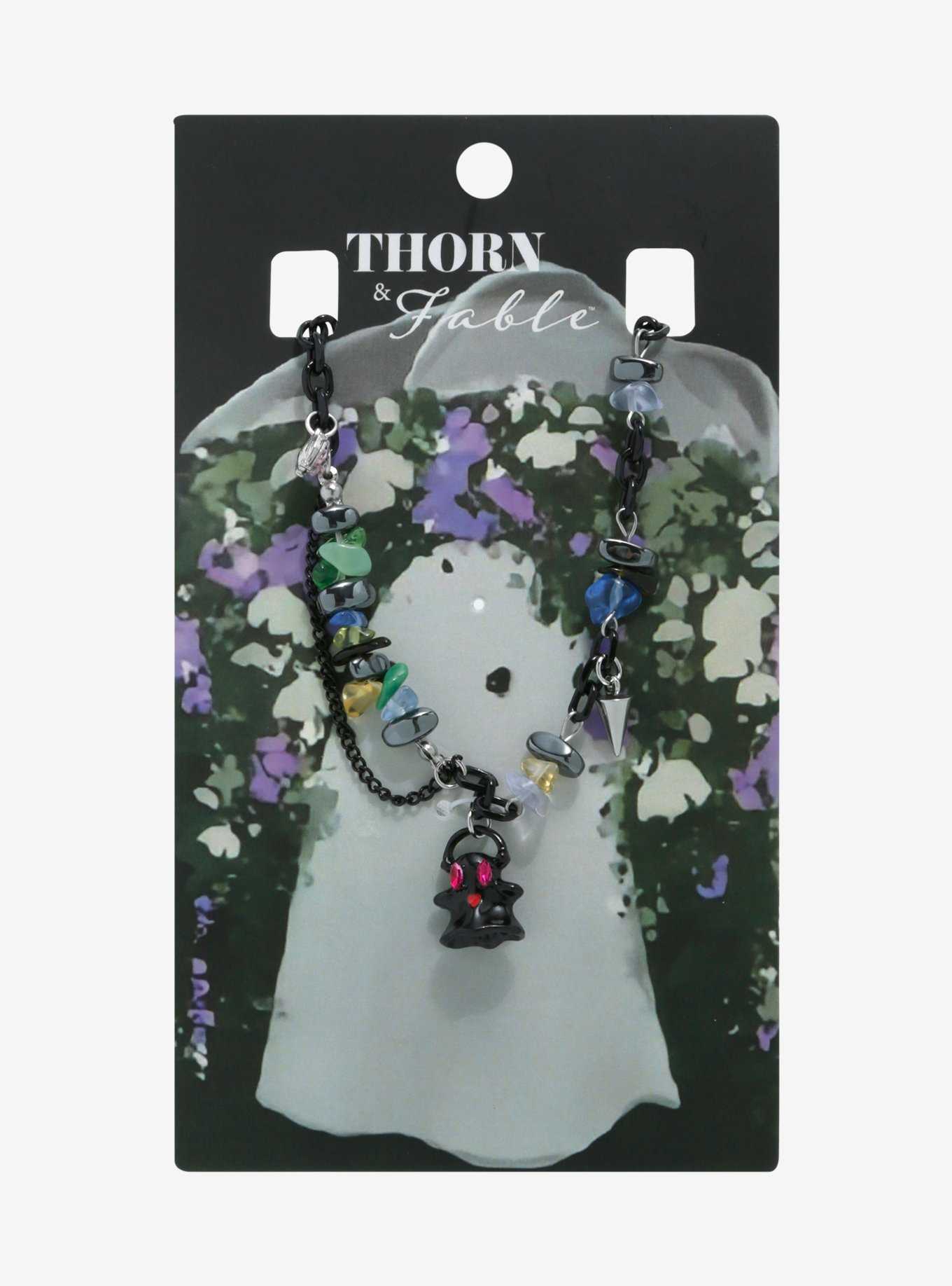 Thorn & Fable Ghost Stone Chain Necklace, , hi-res