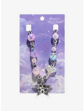 Sweet Society Star Pearlescent Bead Necklace, , hi-res