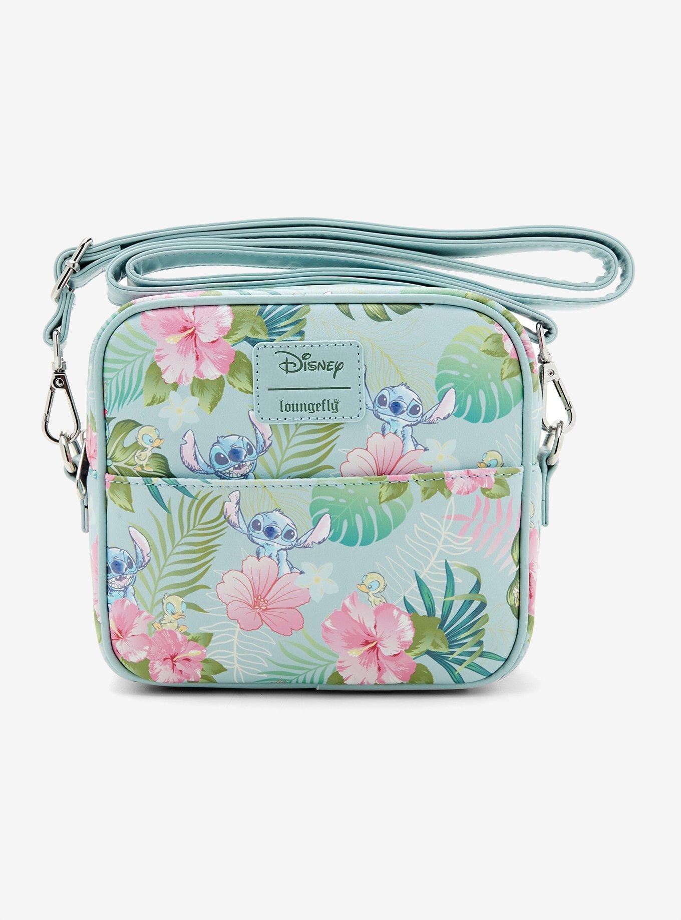 Loungefly Disney Stitch Duck Flower Square Crossbody Bag, , hi-res