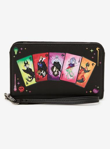 Loungefly Disney Parks Villain Money Cardholder Amazon.com: Loungefly Disney Villains Iridescent Zip Around  main image 2