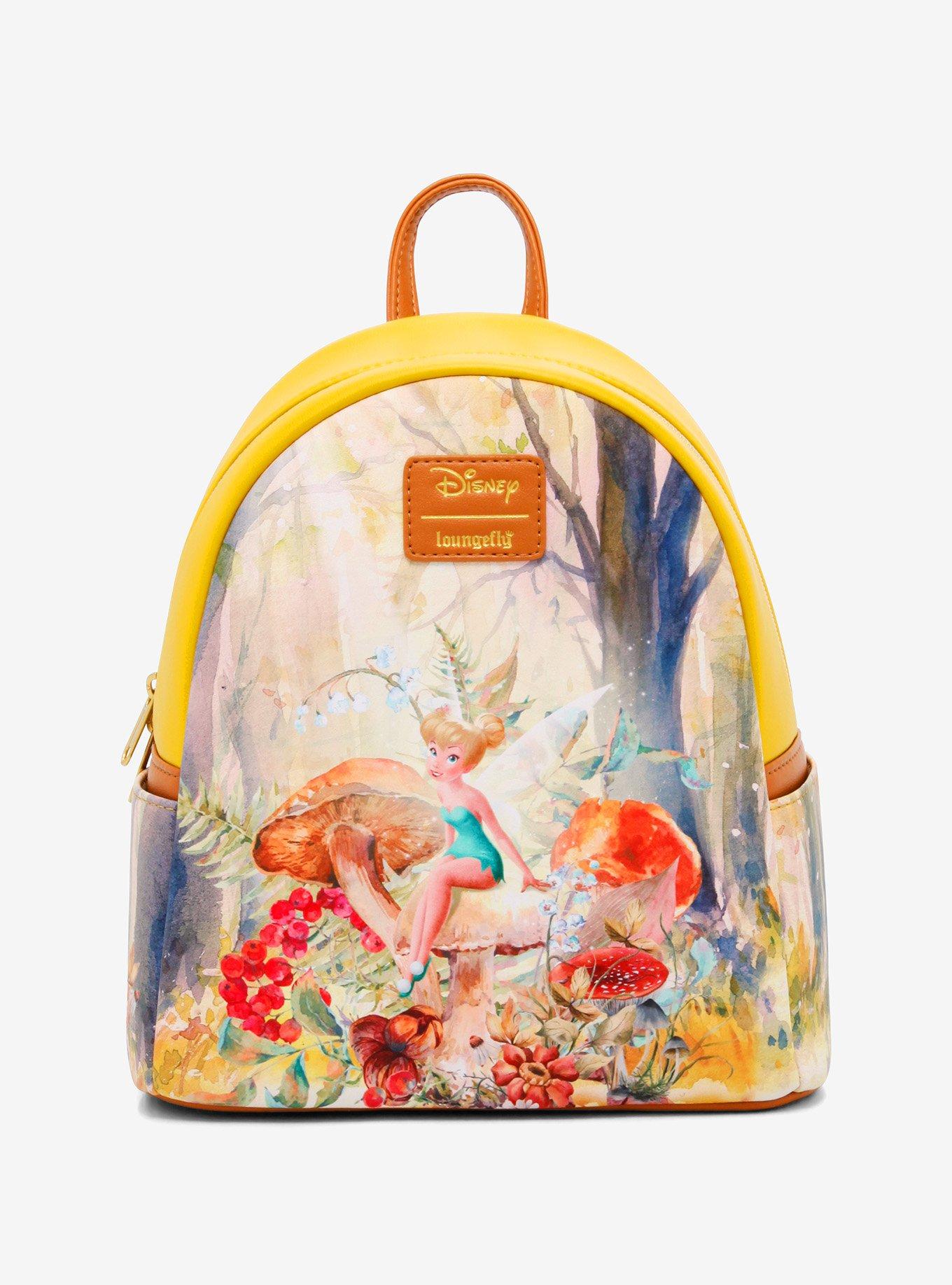 Loungefly Disney Tinker Bell Mushroom Forest Scene Mini Backpack, , hi-res