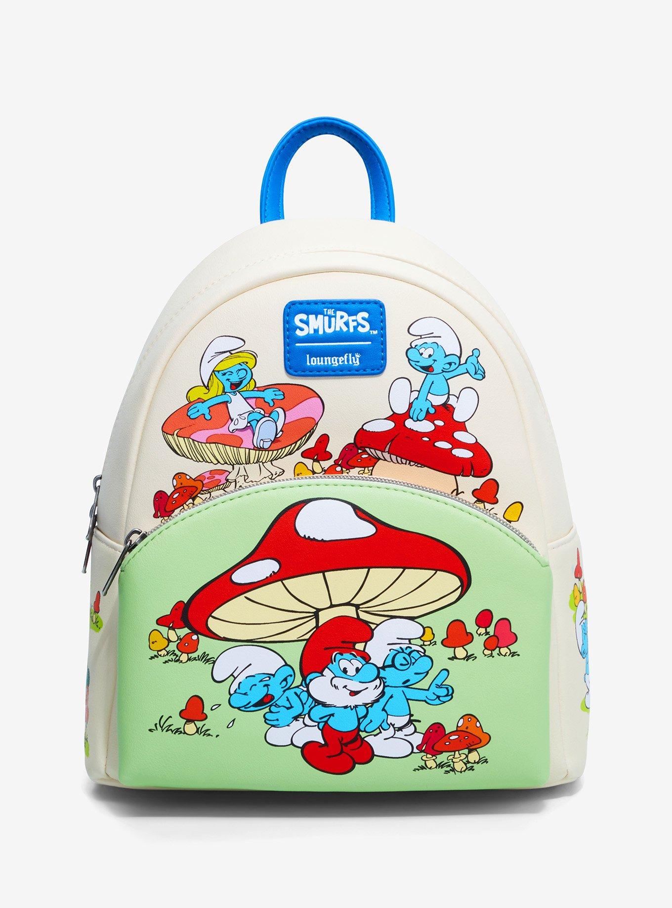 Loungefly The Smurfs Mushrooms Mini Backpack, , hi-res