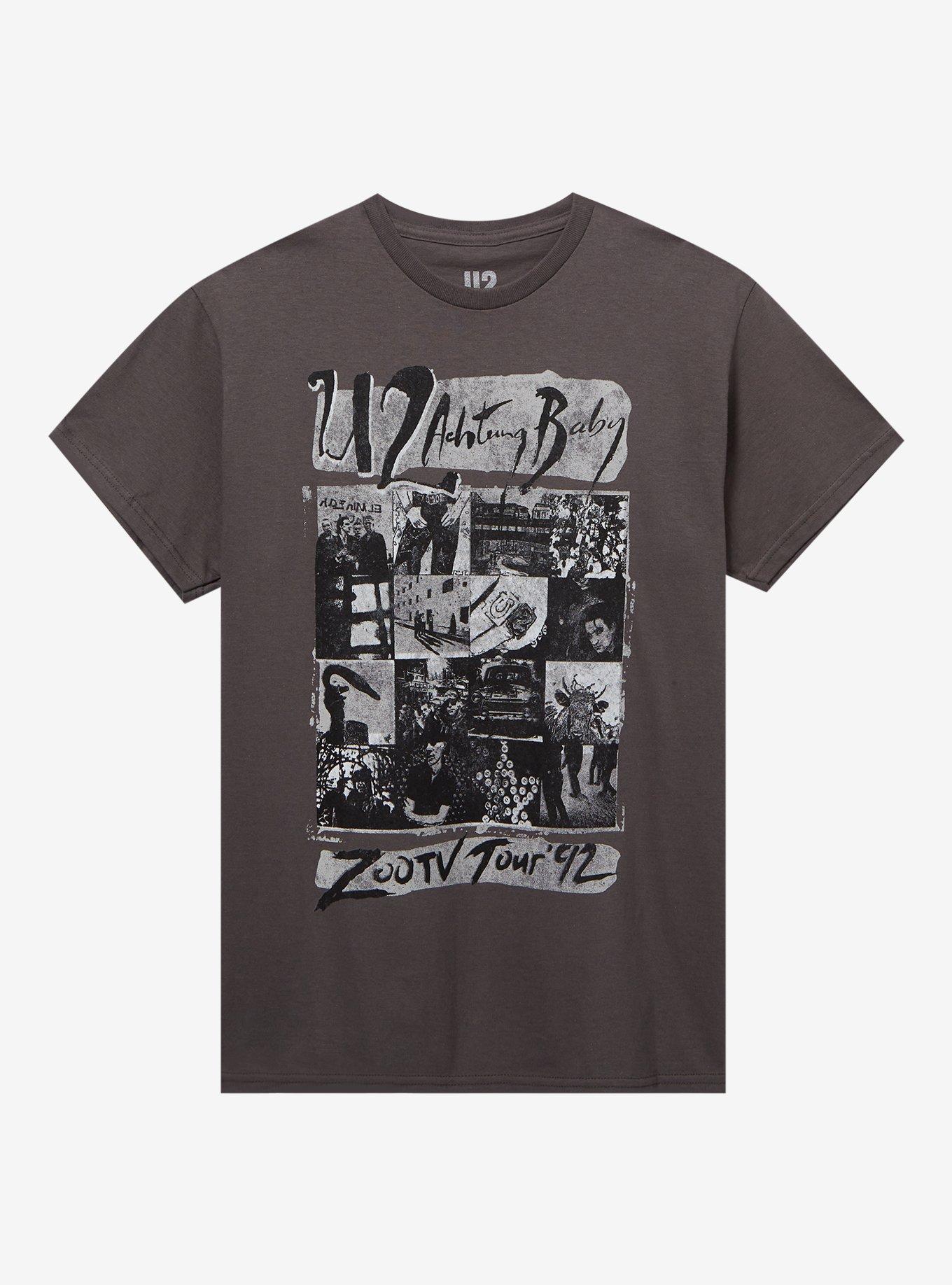 U2 Achtung Baby Zoo TV 1992 Tour T-Shirt, CHARCOAL, hi-res