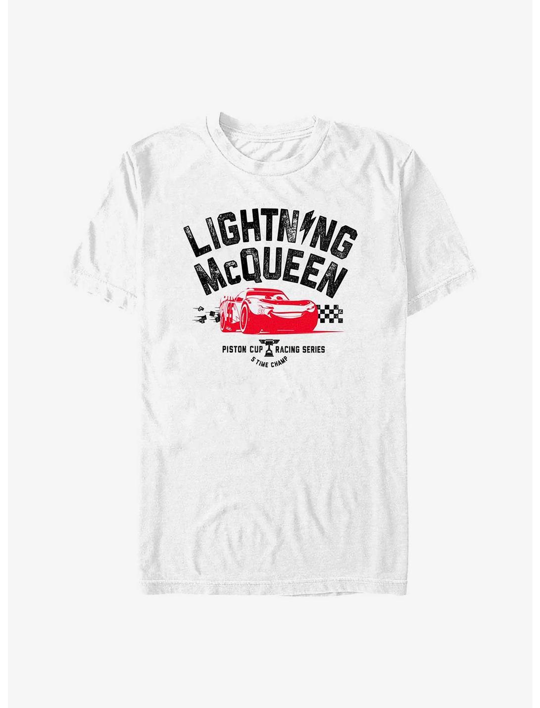 Disney Pixar Cars Piston Champ Lightning McQueen T-Shirt, WHITE, hi-res