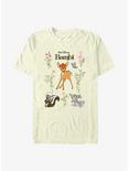 Disney Bambi Friends & Flowers T-Shirt, NATURAL, hi-res
