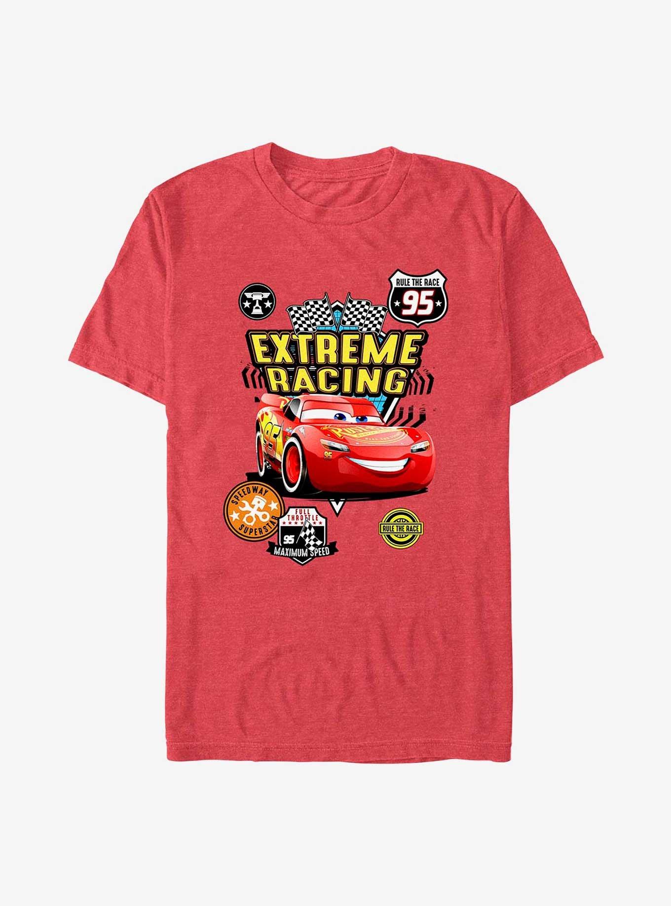 Disney Pixar Cars Extreme Racing T-Shirt, RED HTR, hi-res